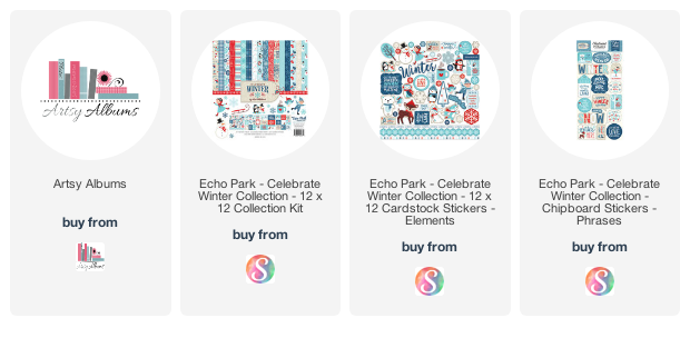 Echo Park Celebrate Winter Stickers