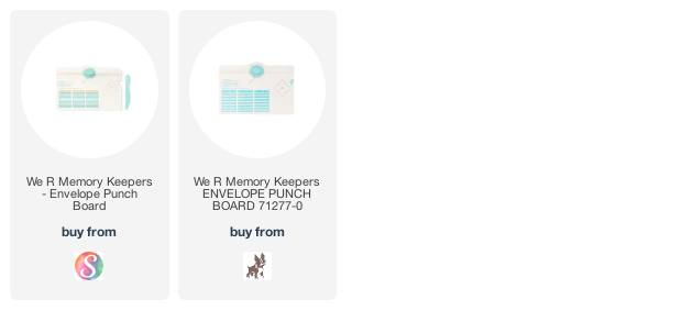 We R Memory Keepers Envelope Punch Board 71277-0